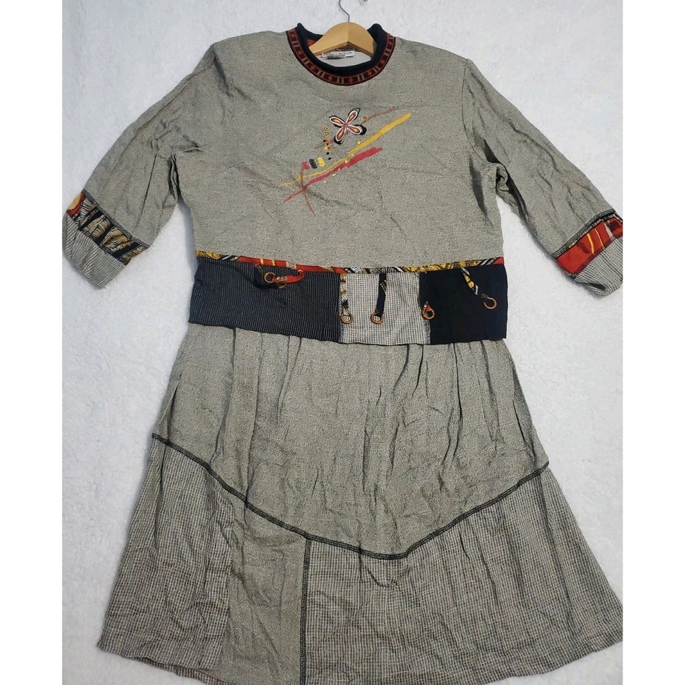 VTG Nancy Bolen City Girl Top And Skirt Set Sz XL